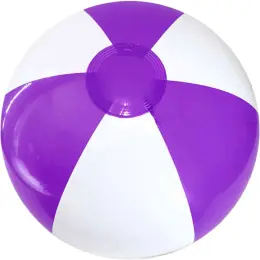 40cm Two-Tone Beach Ball Purple-White